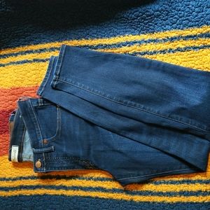 Madewell size 27, 9" inseam, high rise, skinny jeans